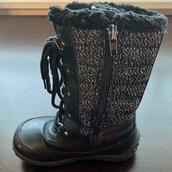 Little Girls U.S. Polo Assn Snow Boots Black Size 7 - Picture 6 of 9